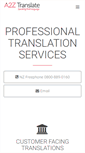 Mobile Screenshot of a2ztranslate.co.nz