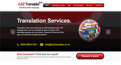 Desktop Screenshot of a2ztranslate.com